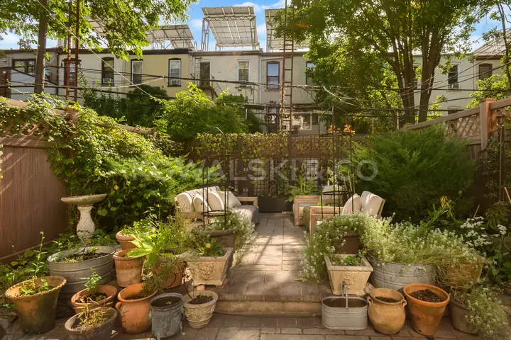 Private garden, looking toward the back of the garden